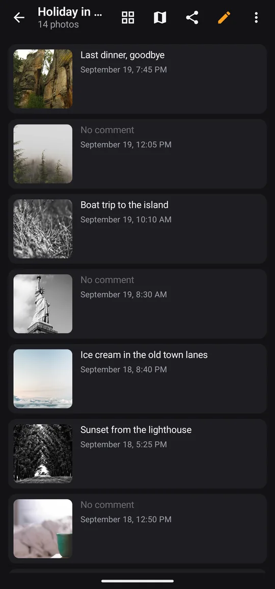 The story of a trip, ready to share