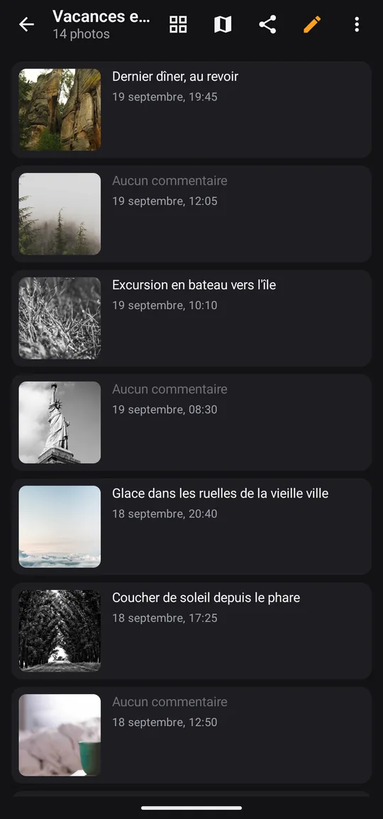 L’histoire d’un voyage, prête à partager